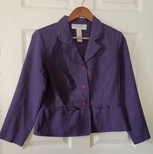 Women's Blazer Sag Harbor 10p Purple